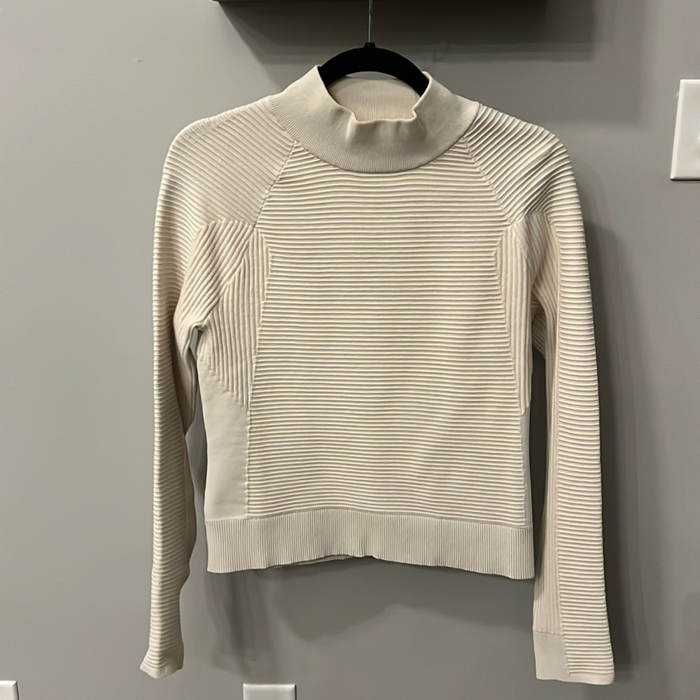 Rare Lululemon Cream Ribbed Turtleneck Sweater